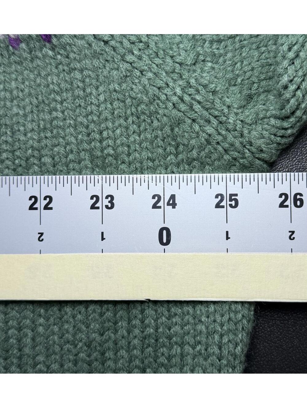 Vintage Natural Reflections Green Fair Isle Knit Sweater Pullover Cozy Winter 2X - Picture 6 of 7